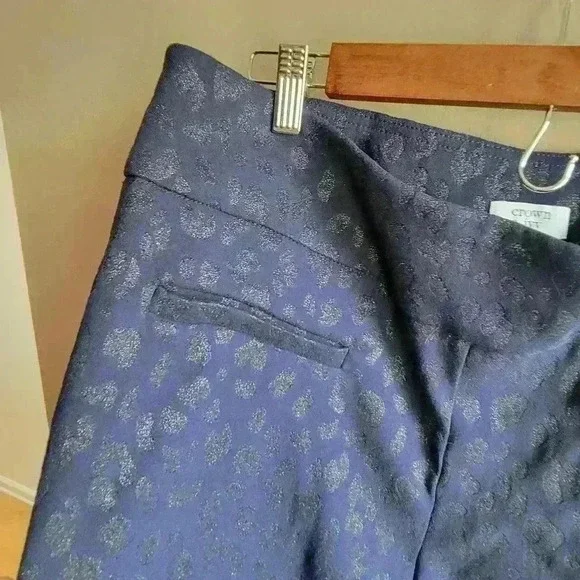 NEW Crown & Ivy Women's Ankle Pants Size 14P Navy Blue - Picture 7 of 9